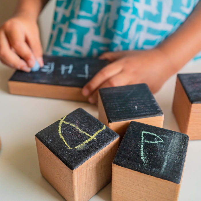 Wooden Chalk Blocks for Kids