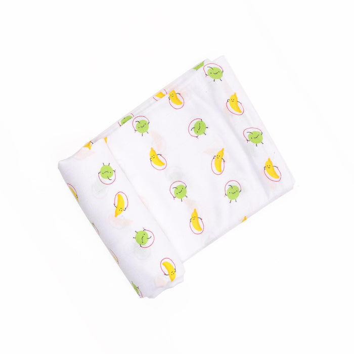 Fun with Fruits Bamboo Swaddle