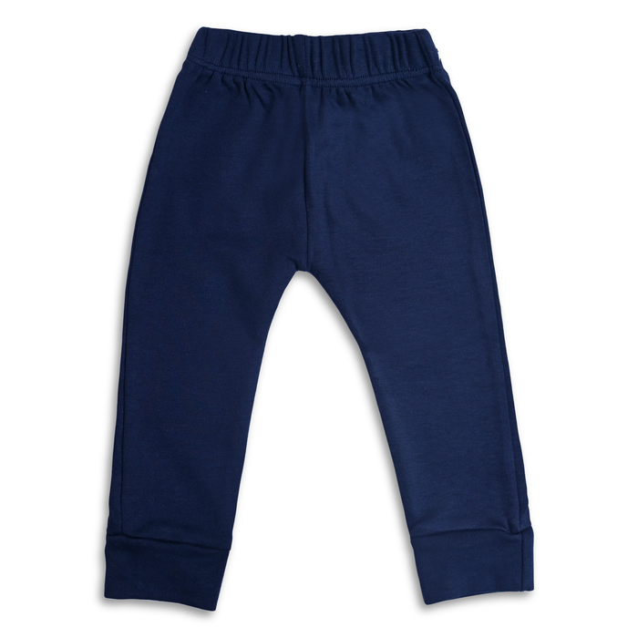 Blue Comfort Cotton Joggers for Kids - Set of 3