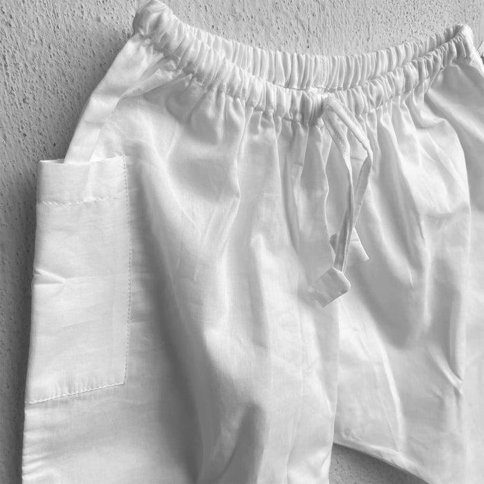 Red Angrakha & White Pant Set