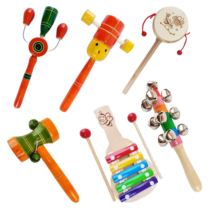 Wooden Rattle Set for Babies