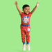 Cocomelon Red Striped Tshirt and Joggers for Boys