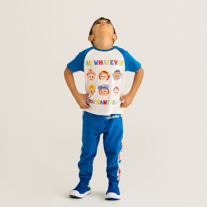 Cocomelon joggers and tshirts for boys
