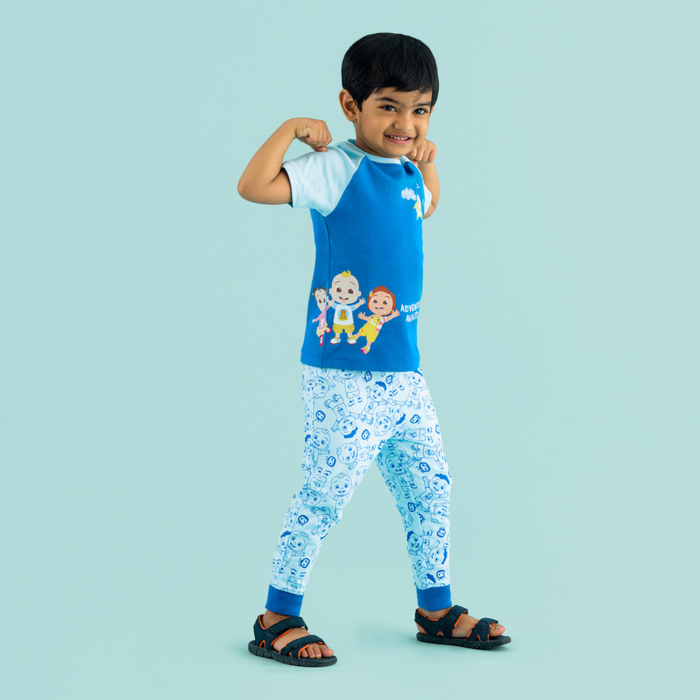 Cocomelon Tshirt and Joggers Set for Boys