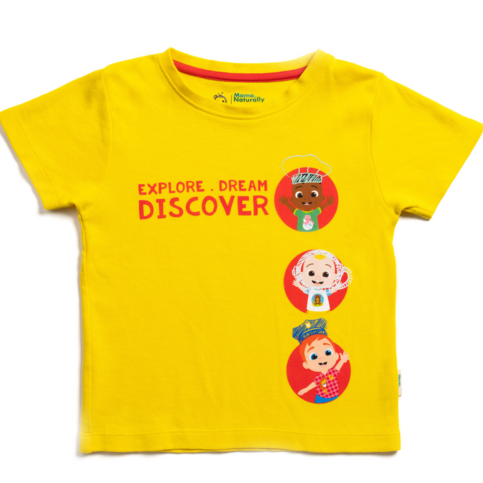 JJ and Friends Yellow Tee