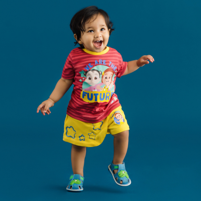 Cocomelon Tshirt and Skorts Set for Girls