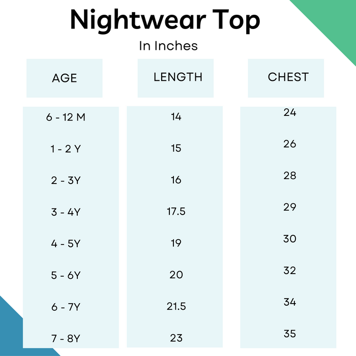 100% Cotton Nightwear for Kids