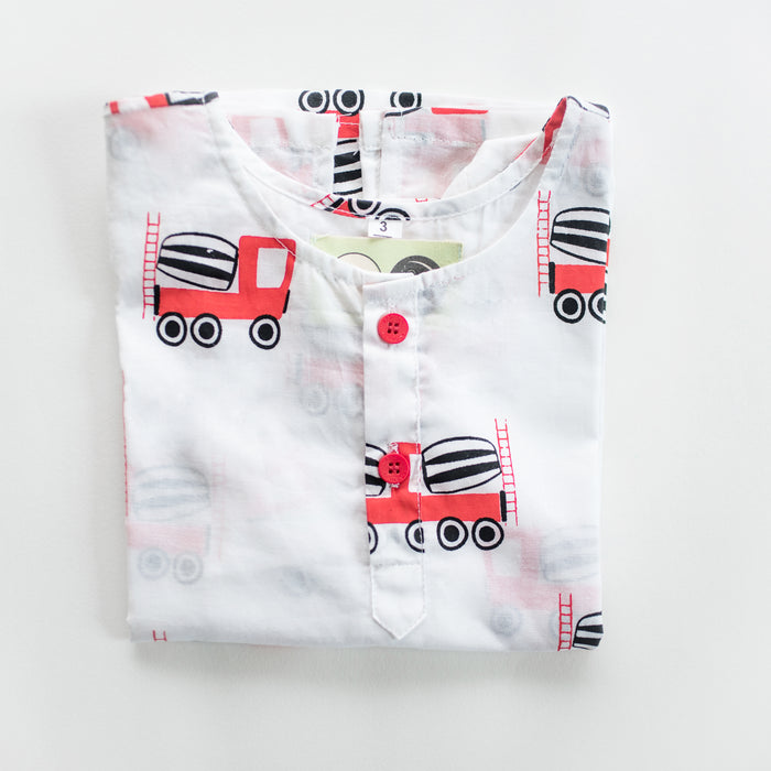 100% Cotton Handcrafted Nightsuits for Kids