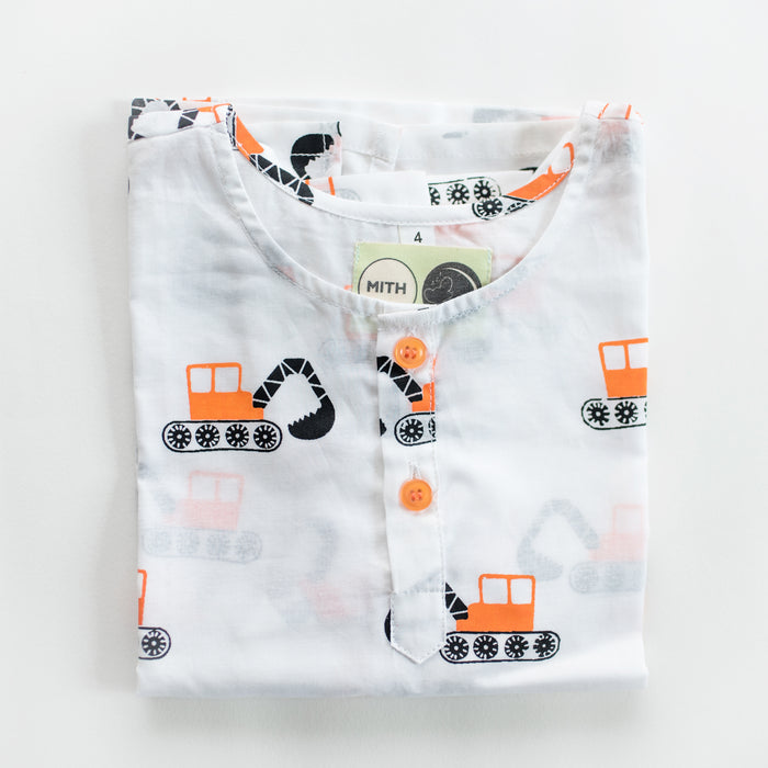 100% Handcrafted Cotton Nightsuits for Kids