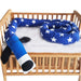 Organic Cotton Crib Bumper Set for Babies
