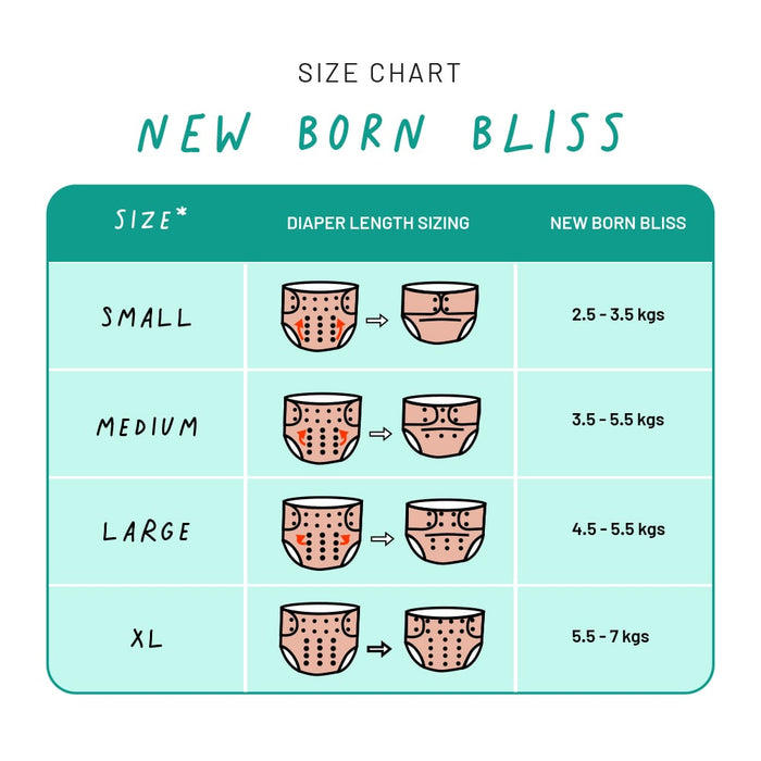 Reusable Cloth Diapers for Newborn Babies