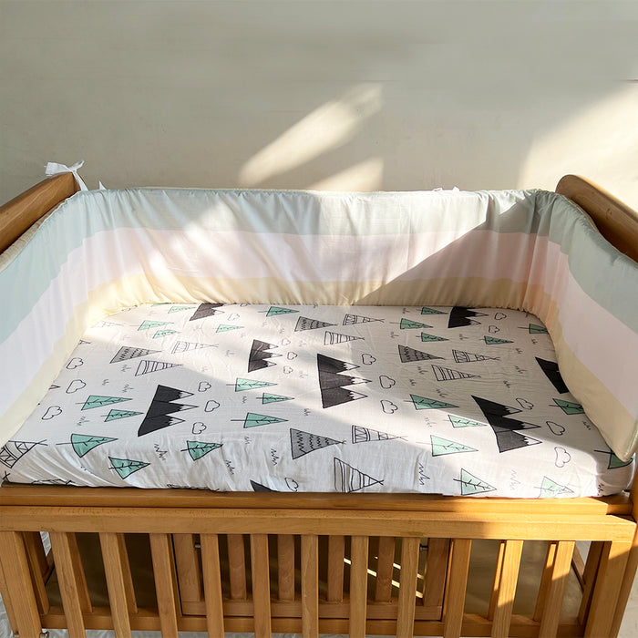 Organic Cotton Crib Bumper for Babies
