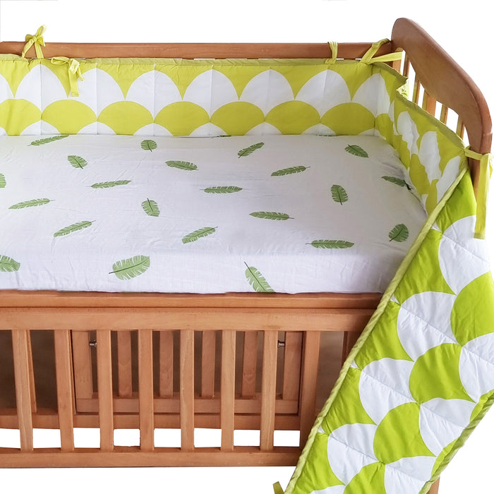 Organic Cotton Crib Bumper Set for Babies