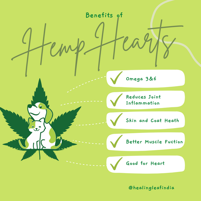 Healthy hemp hearts for pets 