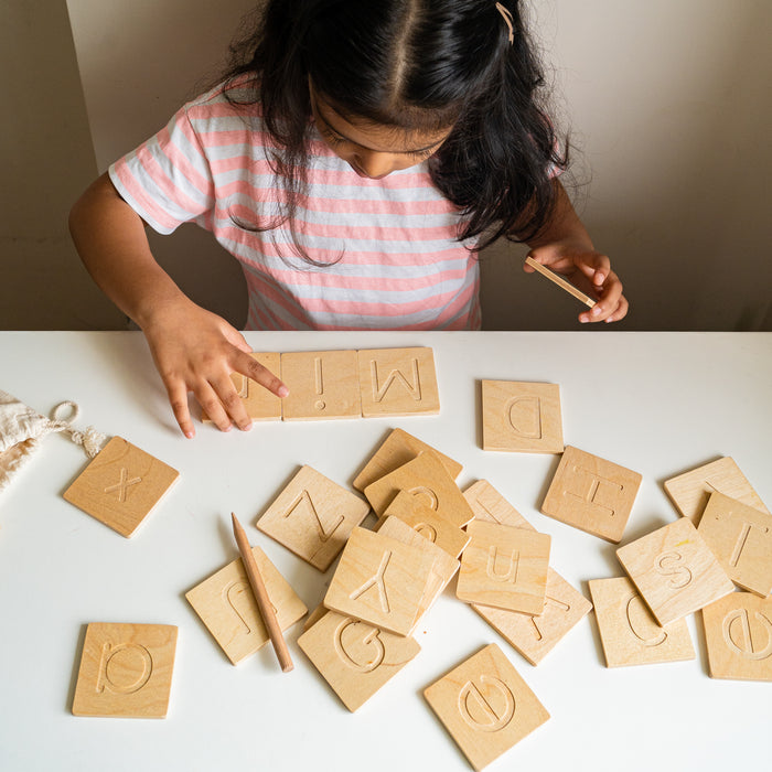 Montessori Alphabet Tiles for Kids