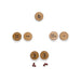 Montessori Toys for Kids. Wooden Number Coins.