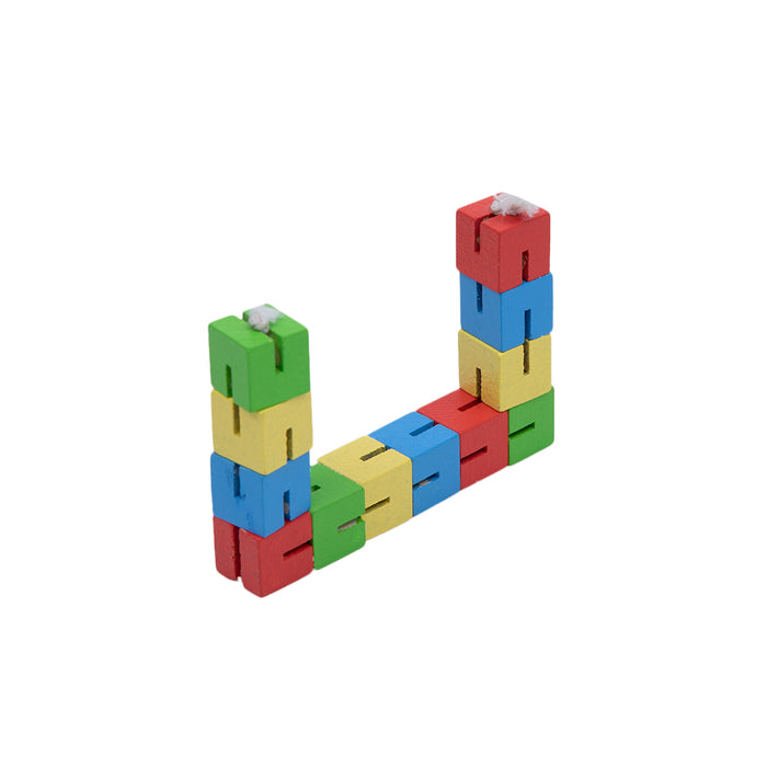 Wooden twisty cube puzzle for kids. 