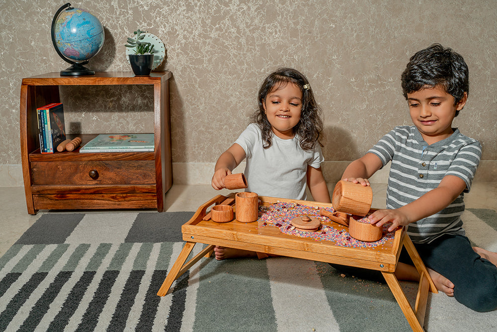 Wooden Sensory Play Set for Kids
