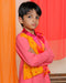 Nargis Kurta Jacket Set with Churidaar for kids