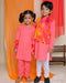 Nargis Kurta Jacket Set with Churidaar for kids