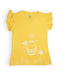 Frilly sleeved, Bamboo tshirt for girls 