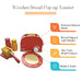 Wooden Toy Toaster Set for Kids