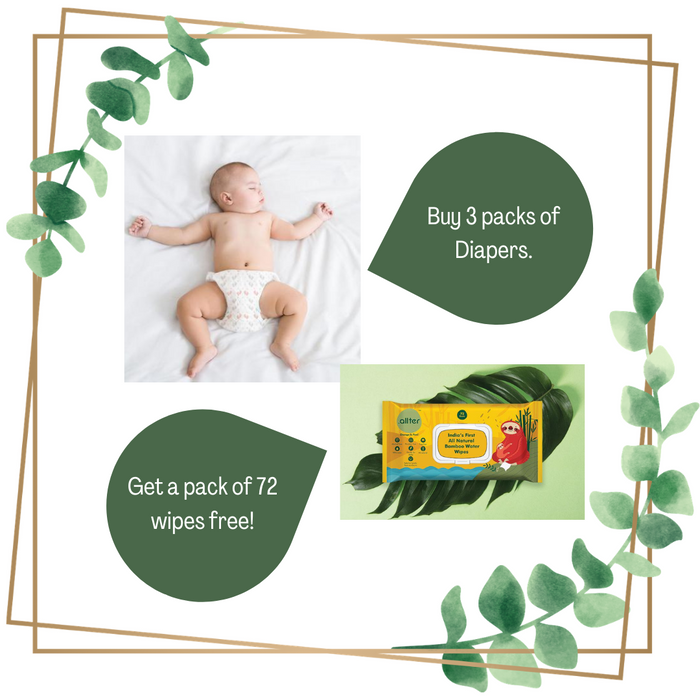 Organic Disposable Diapers and Wipes - Combo Deal