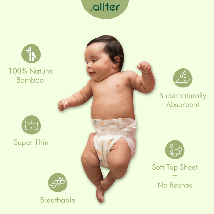 Organic Disposable Diapers and Wipes - Combo Deal