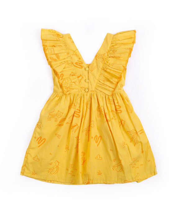 Yellow Summer Dress for Girls