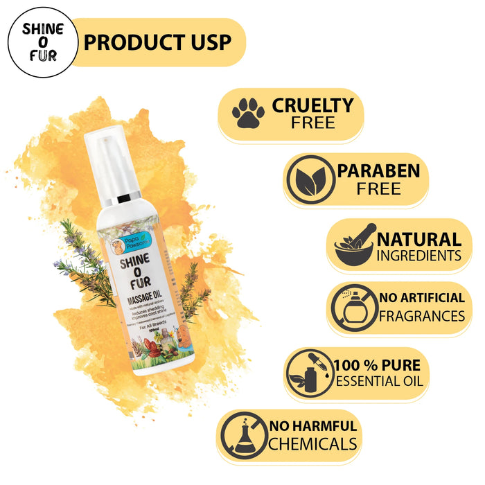 Natural massage oil for dogs 