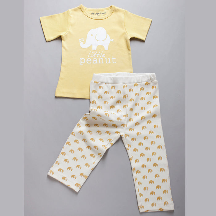 Organic Cotton Tshirt & Pants Set for Kids - Ele