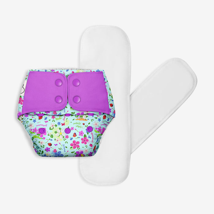 Purple Love Cloth Diapers - Freesize UNO | 3m - 3Y