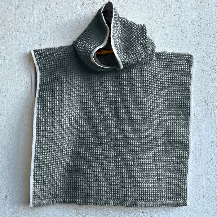 Gift Set | Waffle Weave Poncho Towels + Wash Cloths - Grey