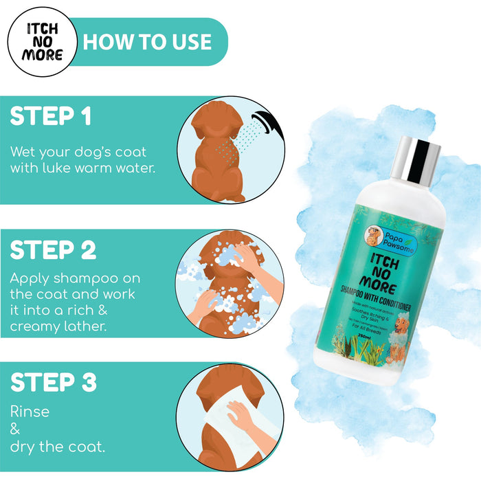 Itch No More Shampoo with Conditioner for Dogs